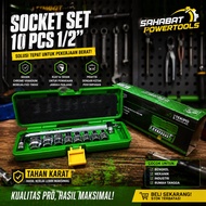 KUNCI SOK TEKIRO 24 PCS SOK SET 8 - 32 MM BOX PLASTIK - PLASTIK 6PT BISA COD ( Lengkap Paket Bengke