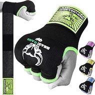 BEAST RAGE Boxing Wraps Hand Gel Gloves MMA 75cm Long Wrap Padded Elasticated Quick Boxing Punching 