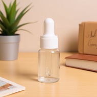 Clear Glass Pipette Bottle 5ml 10ml White Cap Serum Pipette Serum Bottle