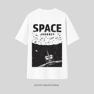 JUSTLAB Oversized T-Shirt Space Journey