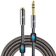 GOLLEY LION 1/4นิ้ว6.35มม. TRS ถึง3.5มม. สำหรับเครื่องขยายเสียงกีตาร์เปียโน