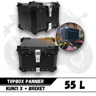 BOX Motor Touring Tail 55 Liter Top Box Aluminum Alloy Case Pannier