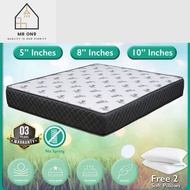 8" & 6" Synthetic Latex Single /S.Single /Queen /King Size Mattress Tilam (Free Pillow)