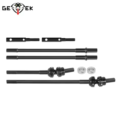 Steel Constant Velocity Driveshift 3-Joint CVD Stub Axles Straight Shaft for F9 Offset Portal Axle 1