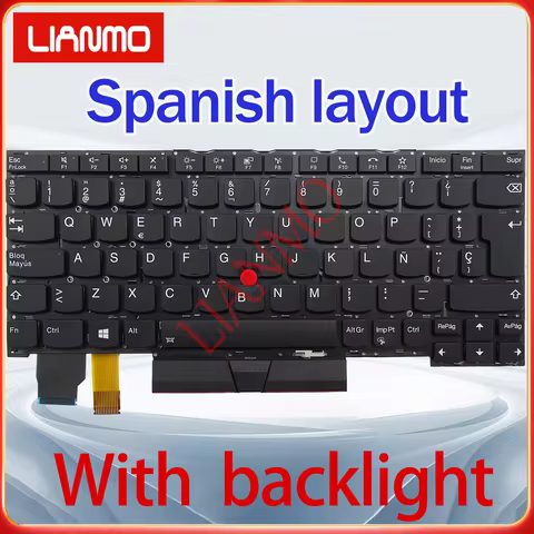 Spanish/Canadian French/French/Italian/UK Layout for Lenovo ThinkPad X13 Yoga Gen1/X390 Yoga Backlit