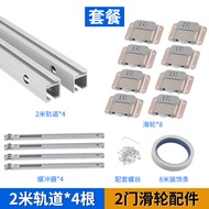 Sliding Door Rail No Groove Installation Show Cabinet Buffering Use