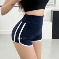 Quần Short Bó Sát Cạp Cao 17STUDIO PI190 Manga Hạt Dẻ Quần Bó Sát Siêu Ngắn Quần Bó Sát Cạp Cao Quần