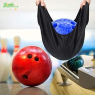 SOLIGHTER Bowling Ball Cleaning Bag, Black Color Bowling Accessories Bowling Carry Bag, High Elastic