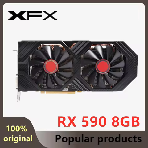 XFX RX 590 8GB RX580 8GB Graphics Cards AMD GPU Radeon Video Card Desktop PC Game Mining 4090 3070 3
