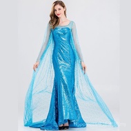 Elsa Frozen Adult Sequined Halloween Costume