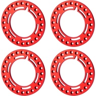 RCLIONS 4pcs Aluminum 1.9inch RC Beadlock Wheel Rim Replacement Ring for 1/10 RC Crawler Car 1.9" Wh