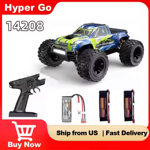 MJX Hyper Go 14208 RC Car 4WD Brushless Motor 45A ESC 6KG Servo 41-53KM/H Off-road Monster Truck 2.4