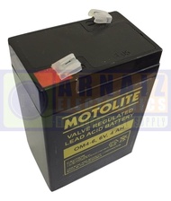 Motolite 6V 4Ah OM4-6 6 Volts 4 Ampere Rechargeable Sealed Lead Acid Battery Maintenance Free NP 4.5-6 toy car replacement battery 6v 4.5Ah (12 Months Warranty)
