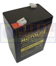 Motolite 6V 4Ah OM4-6 6 Volts 4 Ampere Rechargeable Sealed Lead Acid Battery Maintenance Free NP 4.5