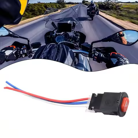 Button Switch Motorcycle 1x 40x25mm Accessories Hazard Light Modified Plastic Scooter Double Flash H