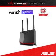 ASUS RT-BE86U WiFi 7 Router Dual Band BE6800 10G WAN 2.6GHz Quad Core CPU AiProtection Pro Extendabl