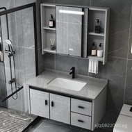 Space Aluminum Washbasin Combination Mirror Cabinet Washstand Mirror Cabinet Integrated Basin Combin