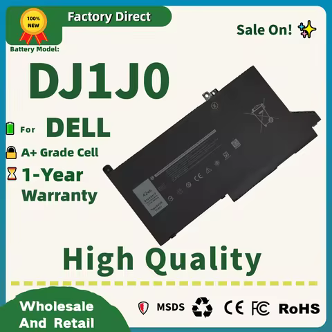 Factory Direct! DJ1J0 Laptop Battery for DELL Latitude 12 7000 7280 7380 7480 Series PGFX4 ONFOH DJ1