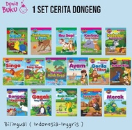 1 Set Buku Dongeng Anak Bergambar - Buku Cerita Anak Full Colour Bilingual Best SELLER