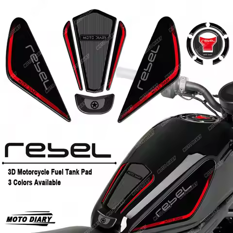 Rebel 300 500 Fuel Tank Pad Sticker 3D Gas Cover Protection Decals Waterproof For Rebel300 Rebel500 