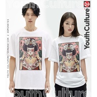 UnisexYouth Culture t shirt 'GEISHA ROCK' white t-shirt unisex trendy tee