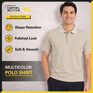 camel active Men's Outdoor Casual Regular Fit Basic Polo Shirt - Multicolour 9-280Y25CIP1184