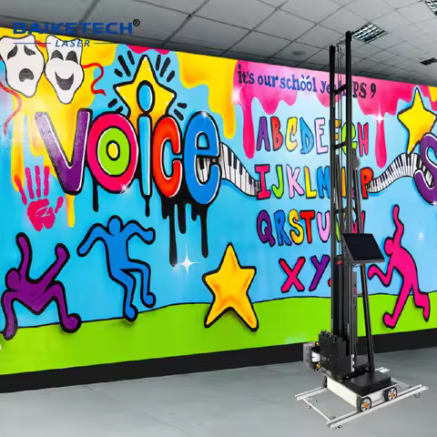 TH-UP1400A Factory 3D 3m High UV Wall Inkjet Printer Indoor and Outdoor Printing Machine