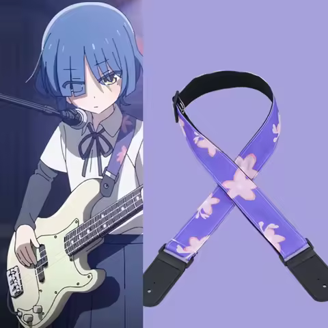 Anime BOCCHI THE ROCK! Gotoh Hitori Ijichi Nijika Yamada Ryo Kita Ikuyo Cosplay Guitar Bass Straps A