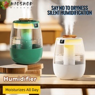 MIOSHOP Dual Mist Humidifier, Dual Mist 2.2L Capacity Digital Display Humidifier,  Color With Diffus