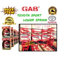 TOYOTA GAB SPORT LOWER SPRING SET FOR NCP 93 VIOS ALTIS AVANZA CAMRY WISH INNOVA AE100 AE101 AE111 Y
