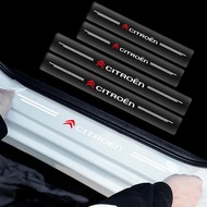 4pcs Car threshold waterproof stickers transparent accessories For Citroen C1 C2 C3 C4 C5C6 ELYSEE V