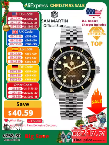 San Martin 3D Waffle Dial New 40mm Dive Watch NH35 Men's Watches Automatic Mechanical Sapphire Water