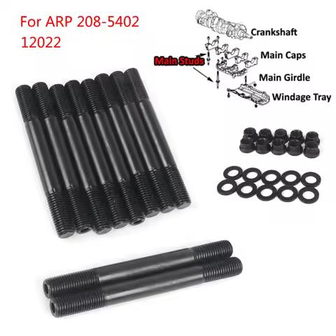 For ARP 208-5402 MAIN STUD Kit For Honda Civic, CRX, Del Sol B16A B16A2, B16A3, B16 (NOT Head Studs)