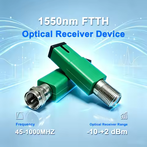 Fibre-Optic to RF 1550nm FTTH Passive Optical Receiver Communication Network Optical Receiver Cable 