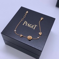PIAGET/伯爵Rose系列18K玫瑰金鑲鑽手鍊