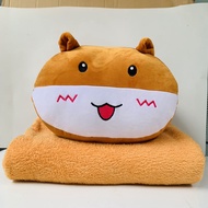 BỘ CHĂN GỐI HÌNH THÚ VĂN PHÒNG 3in1 ( GẤU BÔNG CÓ MỀN BÊN TRONG )