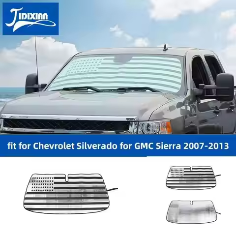 JIDIXIAN Fit for Chevrolet Silverado for Gmc Sierra 2007 2008 2009 2010 2011 2012 2013 Car Front Win