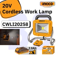 INGCO 20V CWLI20258 Cordless Work Lamp Set or Bare Unit. Portable Work Light With 1800 Lumens