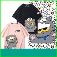 G-DRAGON Plush Toy ZOA Cat Cartoon T-Shirt - Short Sleeve Design for Fans