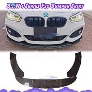 BMW 1 Series F20 Front Bumper Diffuser Lip Wrap Angle Splitters Glossy Black Carbon