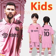 2023 Messi Camiseta Uniform INTER MIAMI Home Away Black Kids Kit Soccer Jersey