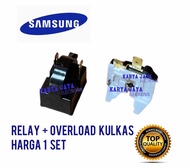 Relay Ptc 2 Pin + Overload kulkas Samsung 1 pintu