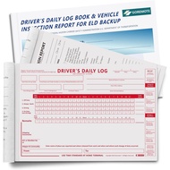 Log Harian Pemandu ELD dengan Rekap Harian & Laporan Periksaan Kenderaan Pemandu Terperinci (2 dalam