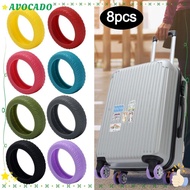 AVOCAYY Luggage Wheels Protector, Noise Wheels Guard Cover Silicone Luggage Casters Cover, Portable with Silent Sound Luggage Accessories Reduce Wheel Wear Wear Wheels Cover