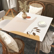 Tablecloth Simple Waterproof Leather Tablecloth Disposable Table Mat Cloth Style Household Oil-Proof
