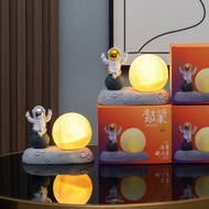 Astronaut Decoration Moon Decoration Night Light Space Adventure Scene Birthday Gift Decoration 8811