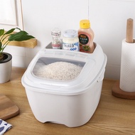 Bekas Simpanan Beras 10KG/ 10KG Rice Storage Box / Food Container with Wheels and Stackable
