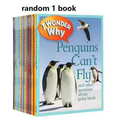Random 1 book I Wonder Why Children Encyclopedia Science Space Animal Bulding Learing English Readin