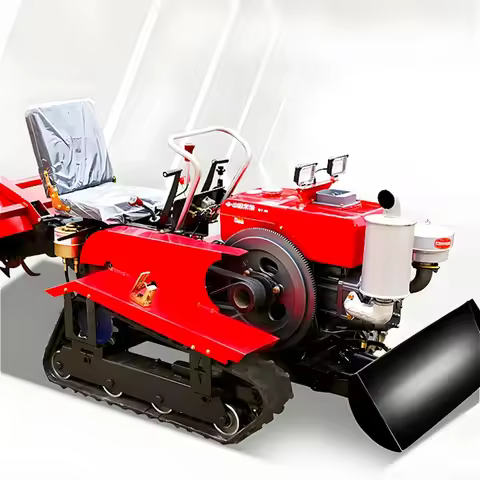 Small Tiller Multi-function Rotary Tiller Furrowing and Fertilizer Spreading Machine Orchard Crawler