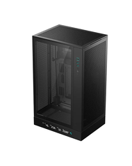 DEEPCOOL CH270 DIGITAL Vertical Micro-ATX Case - Black & White